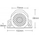 Alarma Bocina marcha atrás · 2 modos de Sonido · 105 DB · 12-80V · Función Silencio