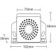 Alarma Bocina marcha atrás · 2 modos de Sonido · 105 DB · 12-80V · Función Silencio