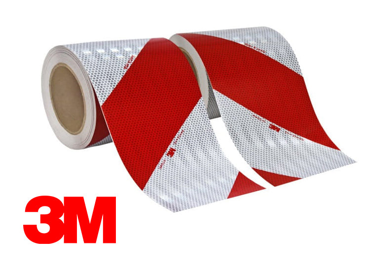 Ruban réfléchissant 3M™ V2 Chevron Rouge/Blanc | Kit 2 rouleaux