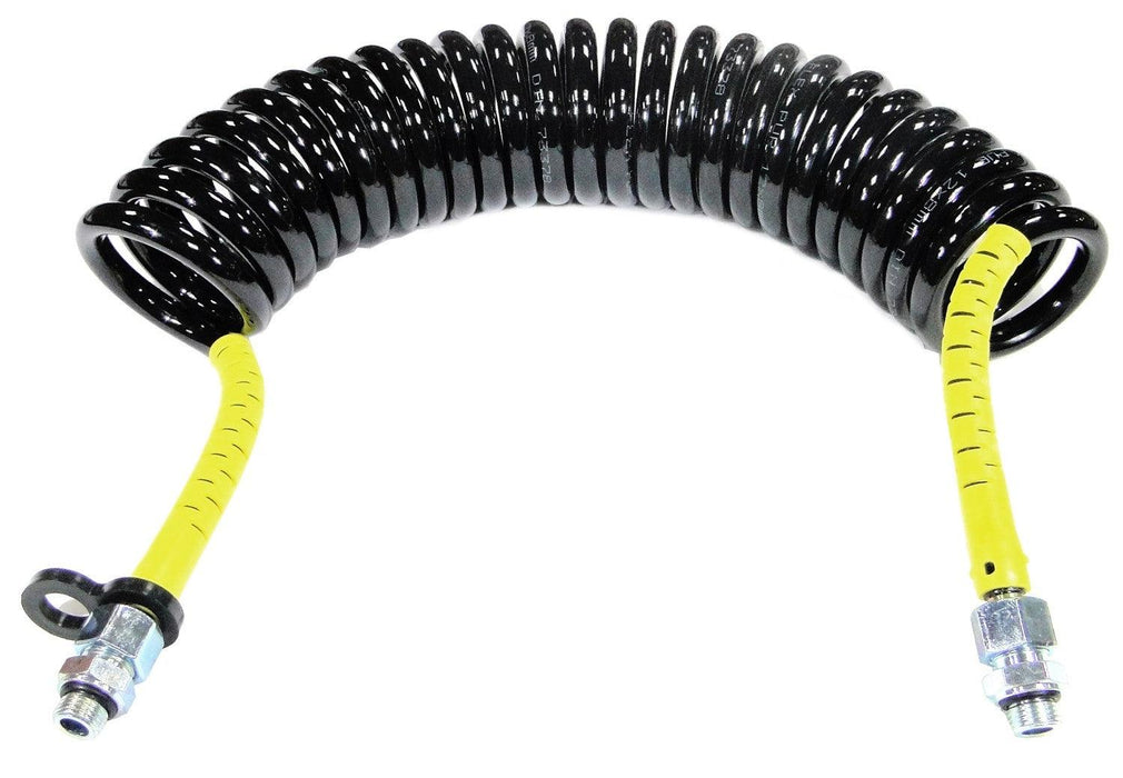 Polyurethane air coil approved DIN 74323-74324-73378 Black - Yellow