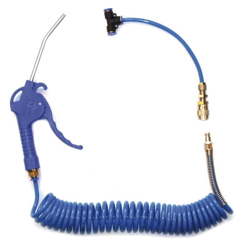 Set de Limpieza: Pistola de soplado + Serpentin poliuretano Premium 4mt - Autowin24