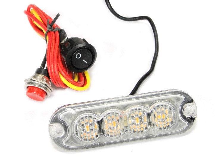 MODULO 4 LED AMBAR R65 11 FUNCIONES IP65 4 LED R65