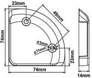 Módulo Destellante de Emergencia LED Ámbar para Plataforma Elevadora - Autowin24
