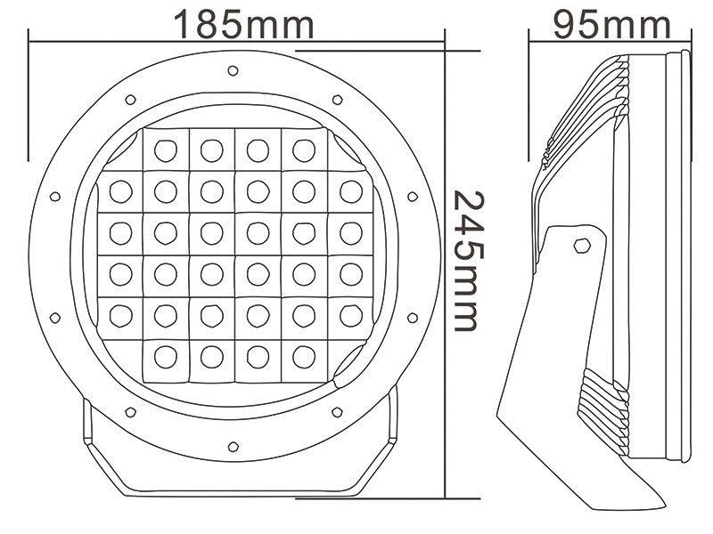 Faro Auxiliar Homologado LED 7” | 6.080 Lúmenes, Máxima Potencia y Durabilidad - Autowin24