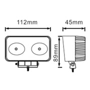 Foco Trabajo LED 800 Lúmenes | Compacto, IP67 y Alta Resistencia - Autowin24
