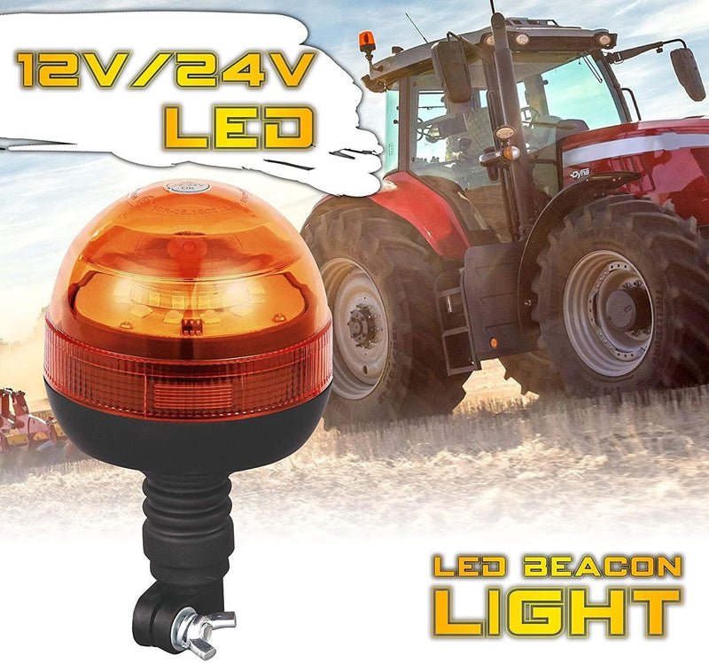 Rotativo LED Flexible Homologado R65 - Alta Potencia con Montaje DIN - Autowin24