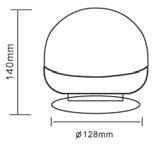 Rotativo LED Homologado R65 - 12 LEDs con Base Magnética y Ventosa - Autowin24