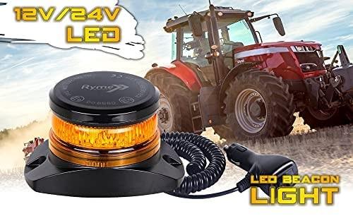 Mini Rotativo LED Ámbar Homologado R65 40W - Compacto y Potente - Autowin24