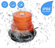 Rotativo LED Ámbar Flexible R65 Monster Alta Potencia y Base DIN - Autowin24