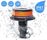 Rotativo LED Ámbar R65 Flexible 18 LEDs Alta Potencia y Montaje DIN - Autowin24