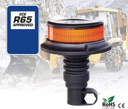 Rotativo LED Ámbar R65 Flexible 18 LEDs Alta Potencia y Montaje DIN - Autowin24