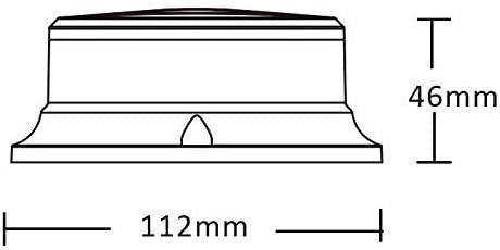 Rotativo de Emergencias LED Ámbar extraplano Homologado R65 Sincronizable - Autowin24