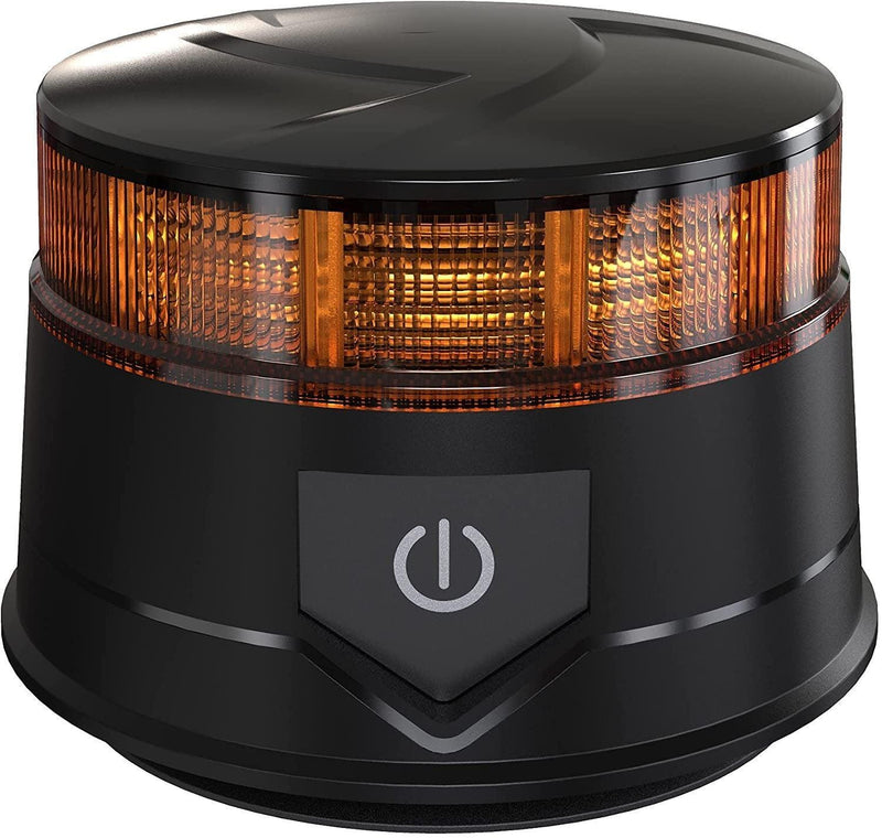 Mini Rotativo LED Ámbar R65 con Batería Recargable y Base Magnética - Autowin24