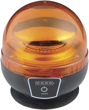 Rotativo LED Ámbar Homologado R65 con Batería Recargable y Control Remoto - Autowin24
