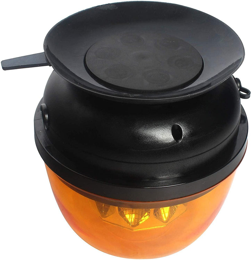 Rotativo LED Ámbar R65 28W con Batería Recargable y Control Remoto - Autowin24