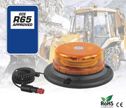 Rotativo LED Ámbar R65 45 LEDs Doble Flash y Base Magnética - Autowin24