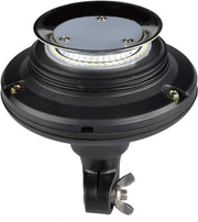 Rotativo LED Ámbar R65 Flexible 45 LEDs Doble Flash y Base DIN - Autowin24