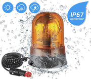 Rotativo Homologado Halógeno H1 R65 Ámbar con Base Magnética 12/24V - Autowin24