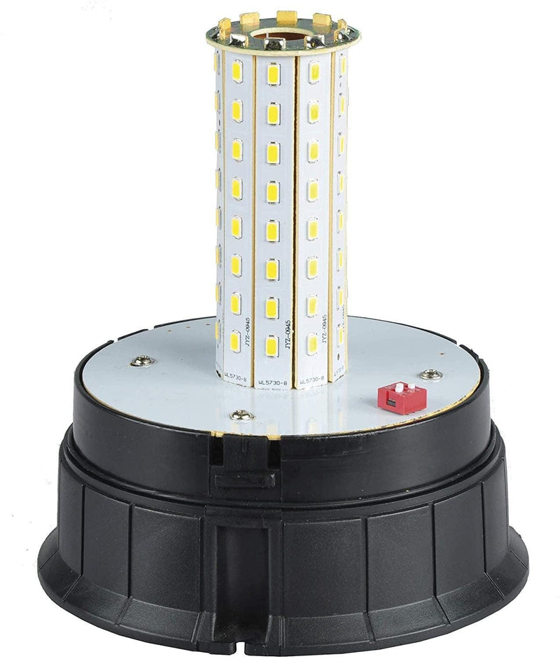 Rotativo LED Ámbar SMD 12/24V con Base Magnética y 3 Funciones - Autowin24