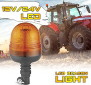 Rotativo LED Ámbar DIN Flexible 60 LEDs y 3 Funciones - Autowin24