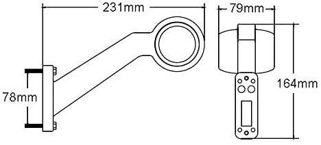 Piloto Lateral Posición Anchura LED Homologado Blanco y Rojo (Izquierdo) - Autowin24