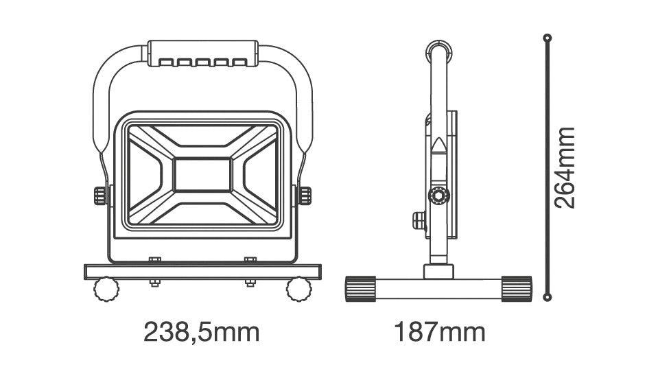 Proyector de Trabajo Foco LED Alta Potencia uso interior