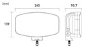 Faro Delantero LED Potente 80W Homologado Driving 3.080 Lúmenes con Luz de Posición ECE R112