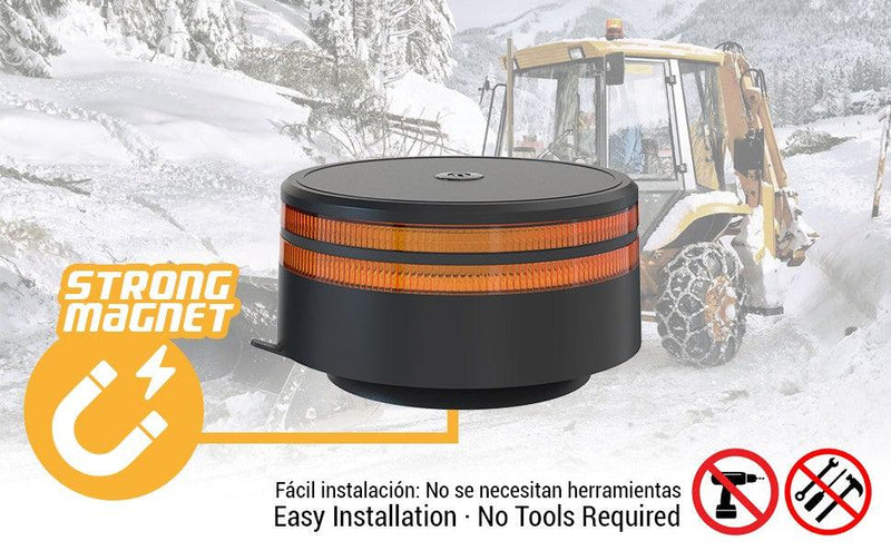 Rotativo LED R65 Tipo Hella - Alta Visibilidad Día y Noche - Autowin24