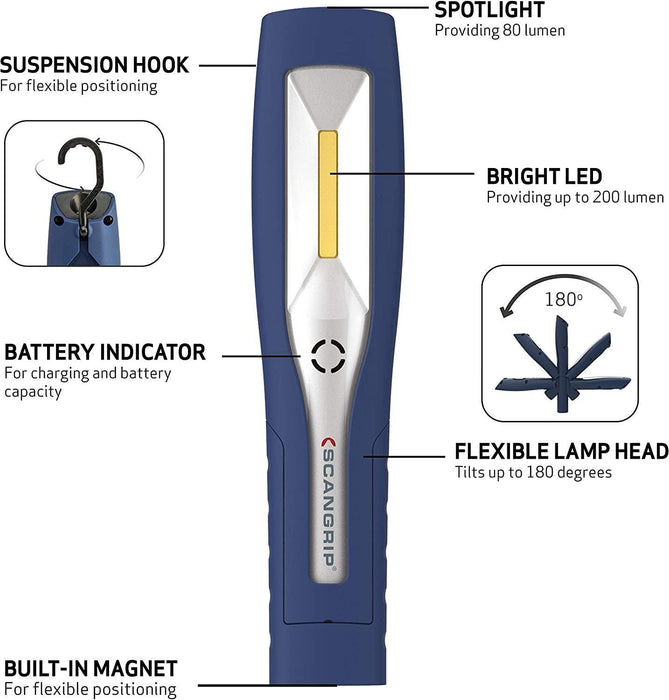 MINI MAG PRO Lámpara LED recargable de Scangrip 03.5692