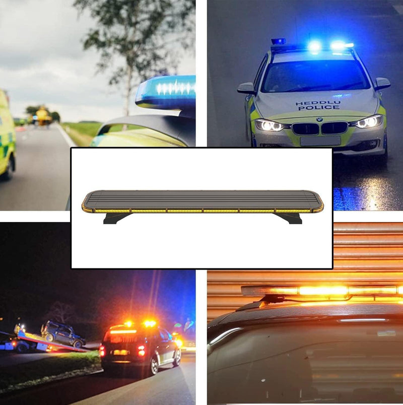 Puente Prioritario LED Ámbar R65 – 1.200 mm, Mando Inalámbrico y Alta Visibilidad - Autowin24