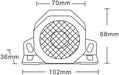 Alarma Bocina marcha atrás · 2 modos de Sonido · 105 DB · 12-80V · Función Silencio