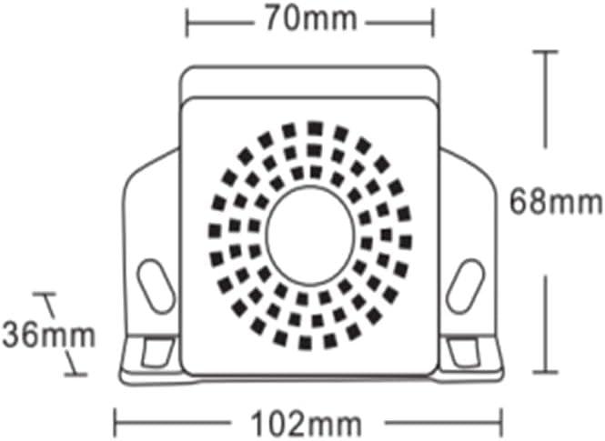 Alarma Bocina marcha atrás · 2 modos de Sonido · 105 DB · 12-80V · Función Silencio - Autowin24