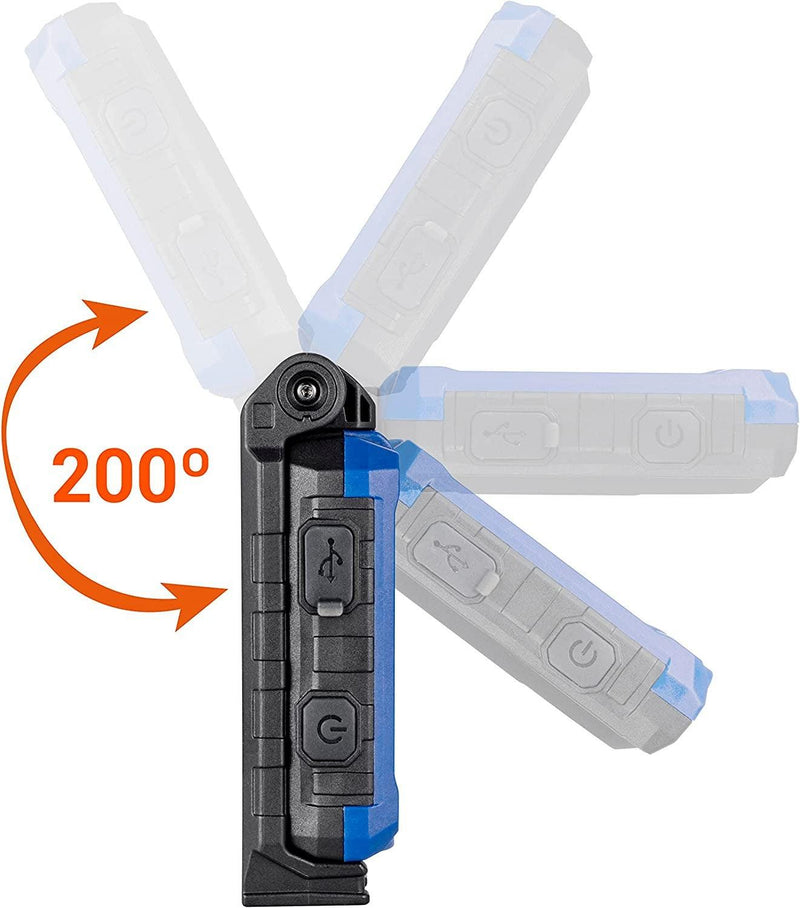 Lámpara de Trabajo LED 600 Lúmenes | Compacta, Flexible y Recargable - Autowin24