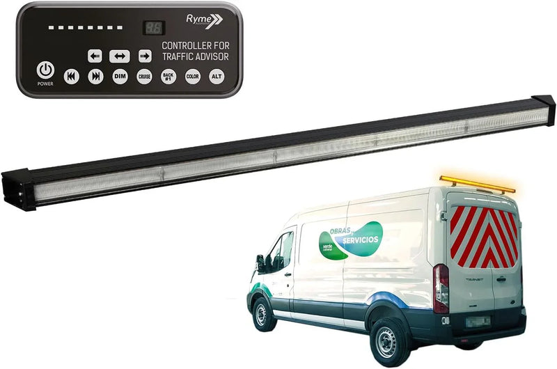 Amber Emergency LED Bar 1060mm 84 LEDs R65 XA2 Wired Control