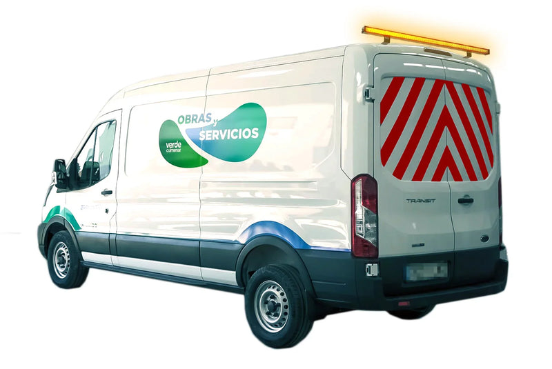 Amber Emergency LED Bar 1204 mm R65 XA2 96 LEDs Wired Control