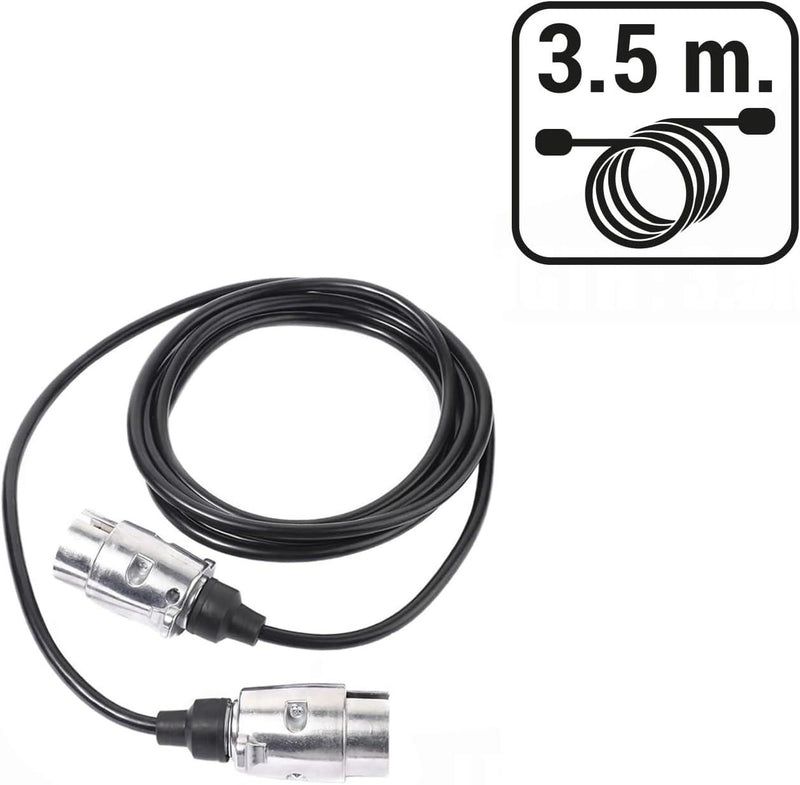 Enchufe para Remolque 7 Pines | Cable TPU Extensible 3.5M | Alta Resistencia para Caravanas y Tractores - Autowin24