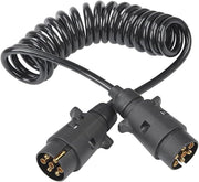 Cable de Extensión 7 Pines Espiral Flexible 3.5M – Alta Resistencia para Remolques, Caravanas y Tractores - Autowin24
