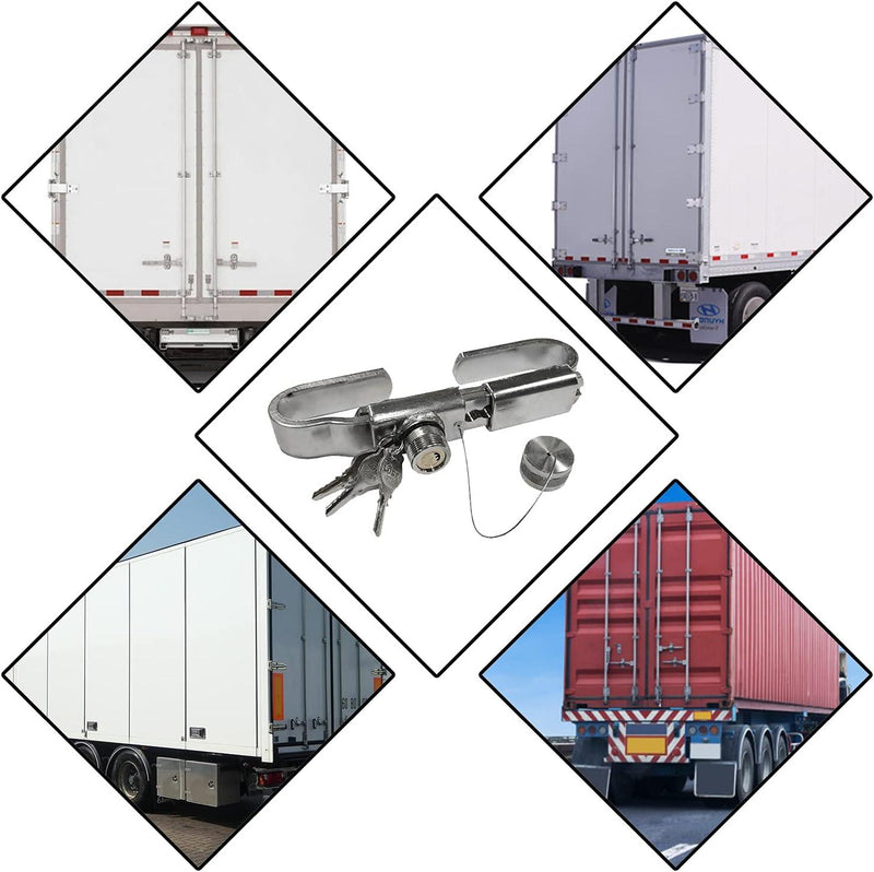 Candado Antirrobo para Camiones y Contenedores | Ajustable 239- 315 mm. Acero Inoxidable - Autowin24