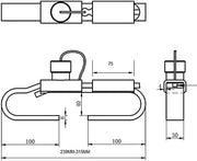 Candado Antirrobo para Camiones y Contenedores | Ajustable 239- 315 mm. Acero Inoxidable - Autowin24