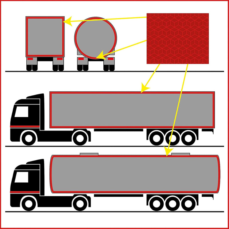 CINTA LONAS ROJA SEGMENTADA ROLLO 50MT