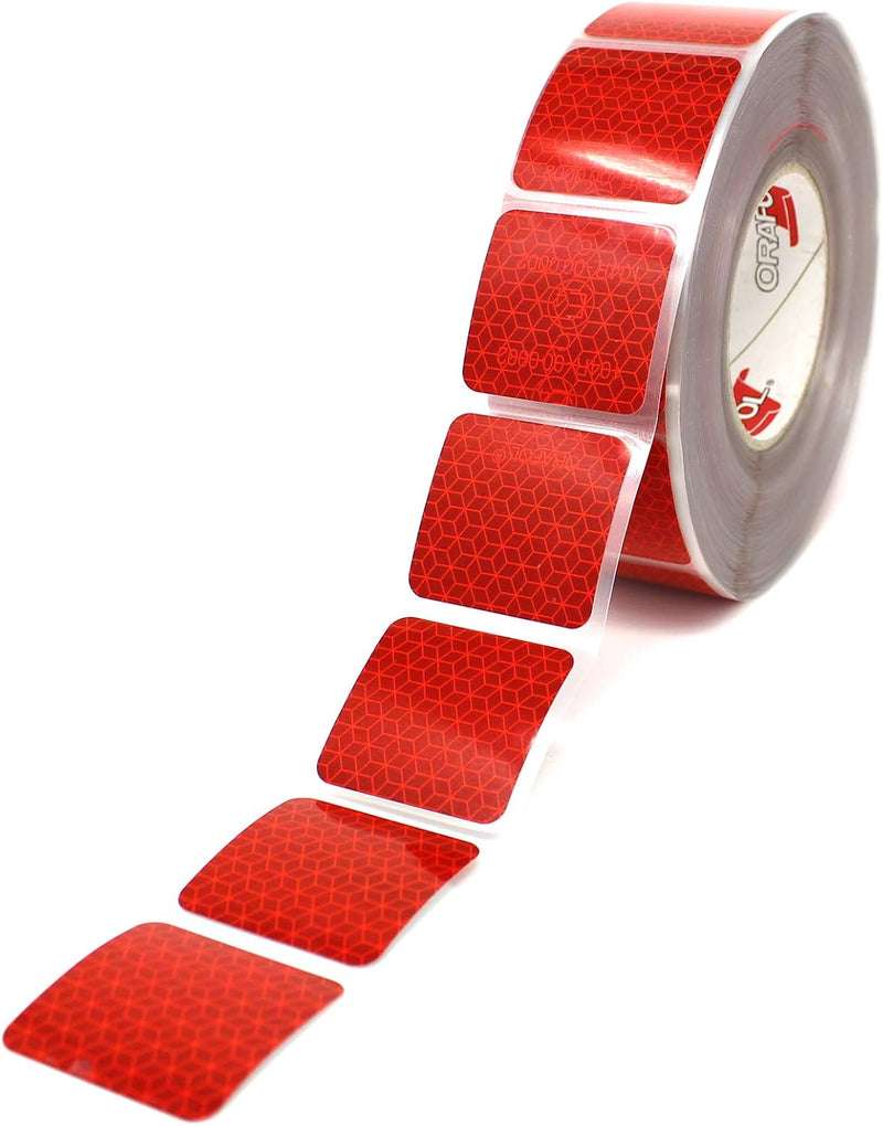 CINTA LONAS ROJA SEGMENTADA ROLLO 50MT