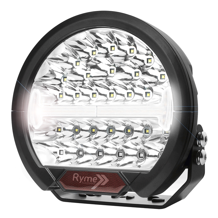 Puissant phare LED 141 W homologué pour une conduite de 7 752 lumens avec feu de position ECE R112