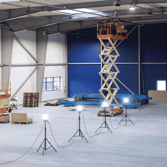 AREA LITE CO LED Construction Spotlight – 6000 Lumens and 360° Angle