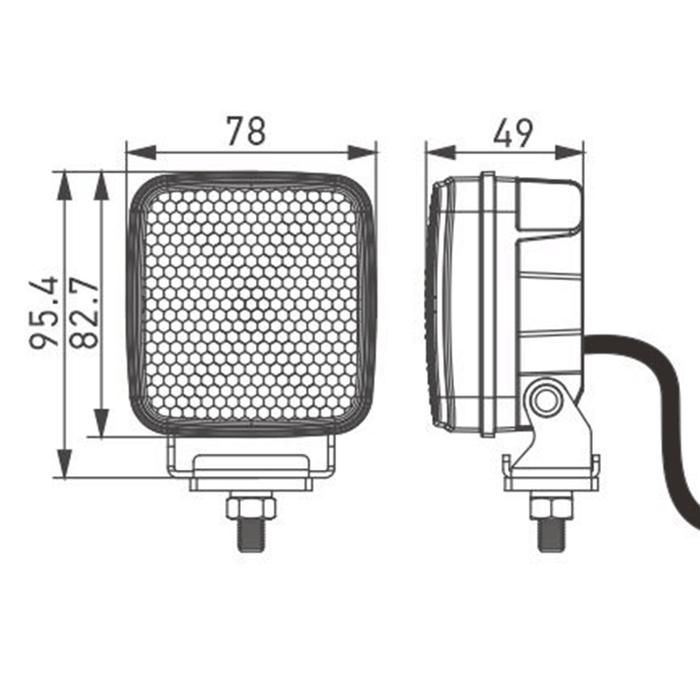 Mini Foco LED 2000 Lúmenes | Compacto con Interruptor ON/OFF