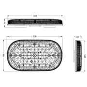 Mini Puente LED Homologado R65 – 328 mm Alta Visibilidad en un Diseño Compacto - Autowin24