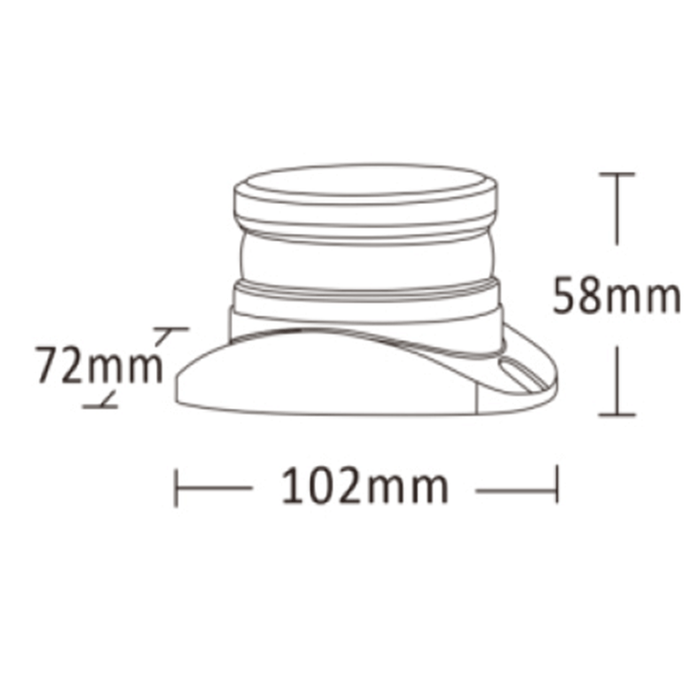 Mini Rotativo LED Ámbar Homologado R65 40W - Compacto y Potente