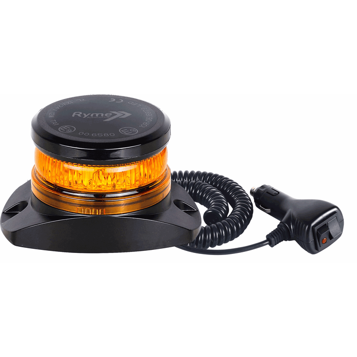 Mini Gyrophare LED Ambre Homologuée R65 40W - Compacte et Puissante