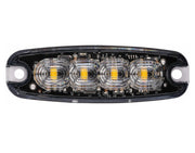 Módulo LED Estroboscópico Ámbar 12-24V con Modo Crucero | Ultrafino 7mm R65 - Autowin24