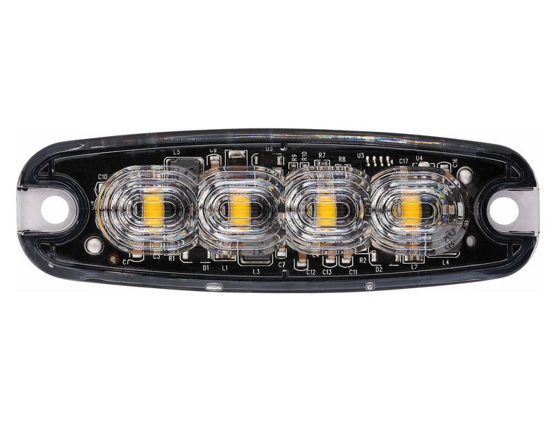 Módulo LED Estroboscópico Ámbar 12-24V con Modo Crucero | Ultrafino 7mm R65 - Autowin24