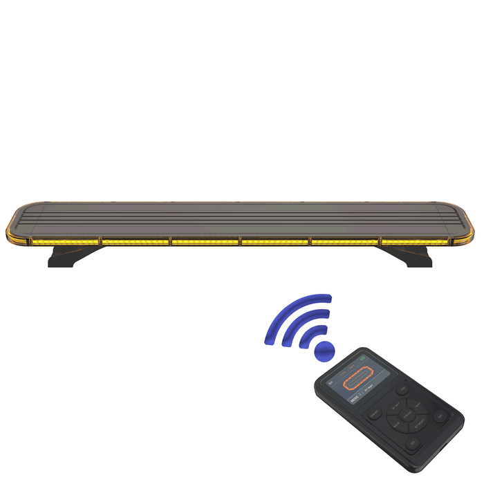 Amber LED Priority Bridge R65 – 1,040 mm, Wireless Control and High Visibility